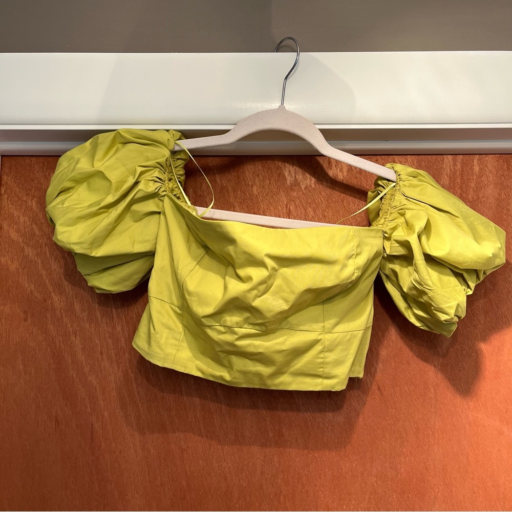 Abercrombie Cropped Cap Sleeved Top, Size S